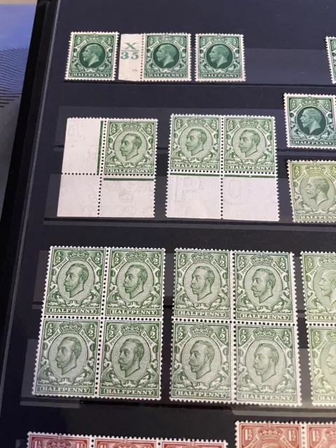 Gb King George V Stamps  M/Mint Please See Scans