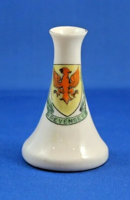 English Porcelain Crested Sussex China Souvenir - "Pevensey" Crest