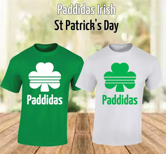 Paddidas Irish St Patrick's Day T-Shirt Adult & Kids - Ireland Paddys Funny Tops