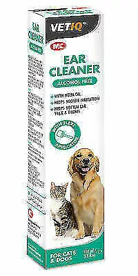 VetIQ Ear Cleaner Solution  Dog Ear Cleaner Softens & Removes Wax 100ml