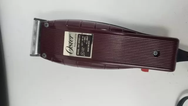 OSTER USA Adjustable Hair Clippers/Trimmers W/Manual & Case