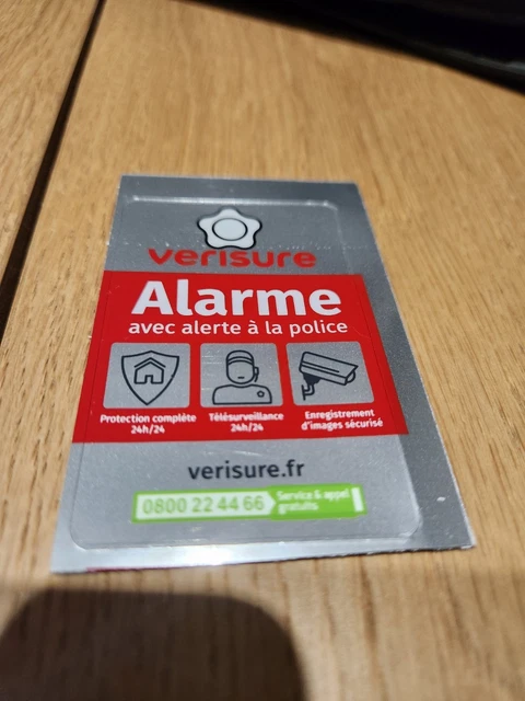 Lot 6 Autocollants Alarme - Site Sécurisé par Télésurveillance - Intervention