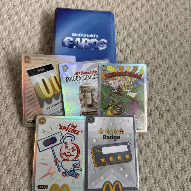 MCDONALD'S CARDS 2026 Set of 22 includes Hologram 4,8,12,16 Crew card & Binder 199.34 - PicClick UK MCDONALD'S CARDS 2026 Set of 22 includes Hologram 4,8,12,16 Crew card & Binder 199.34 - PicClick UK