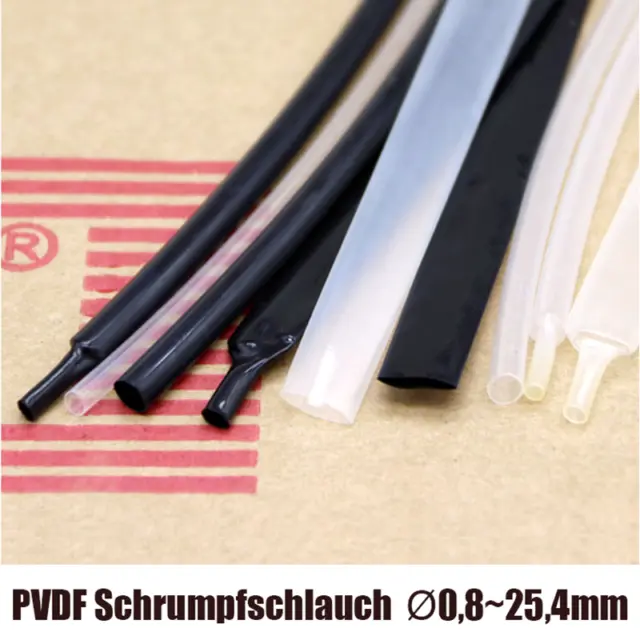 PVDF Schrumpfschlauch 2:1 175℃ Hochtemperatur Schrumpfschläuche Hohe Φ0.8-25.4mm