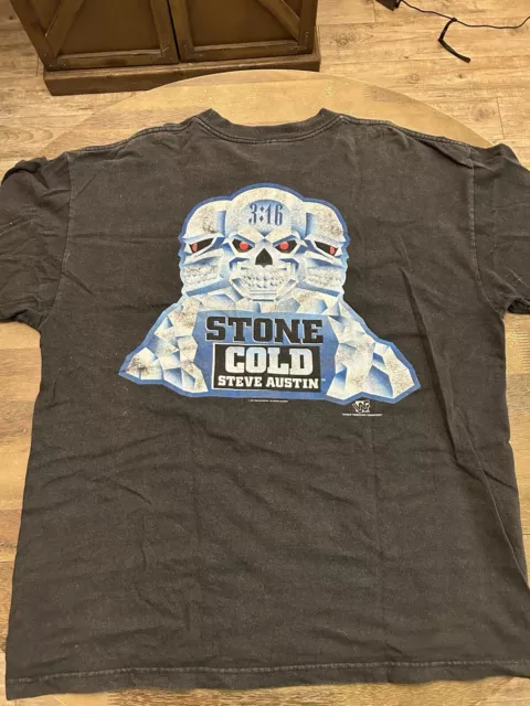 VINTAGE WWF 1997 T SHIRT tee STONE COLD STEVE AUSTIN 3:16  XL