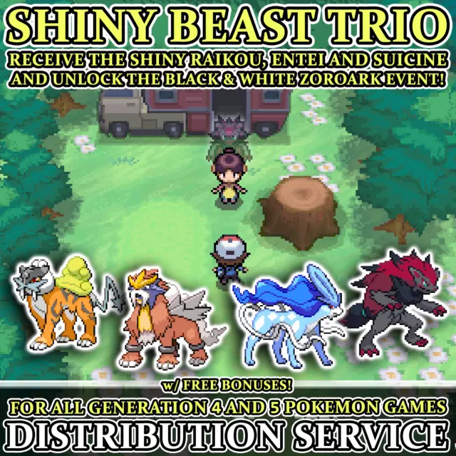 Pokemon Summer 2013 Shiny Dialga, Palkia & Giratina Distribution NDS Event  Rom [USA]