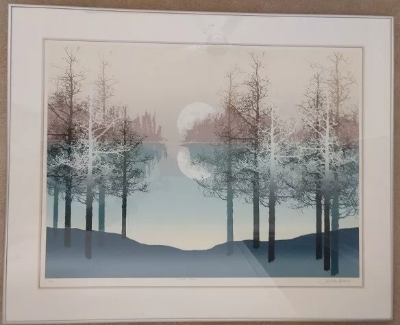 James Hagen Silver Oaks Signed Numbered Serigraph Art Print Framed Matted