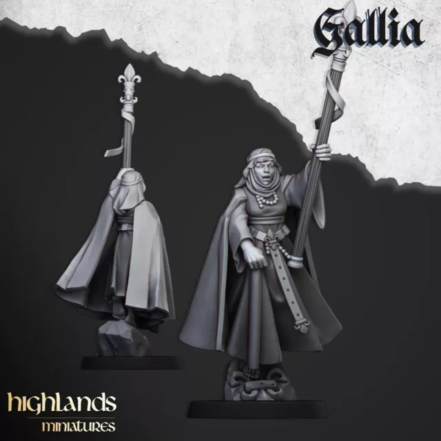 Dame und Jungfrau von Gallia Bretonnia WFB AOS Oathmark Highland Miniaturen 3