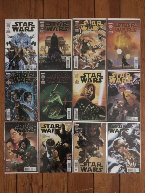 Star Wars 2015 Marvel #1 2 3 4 5 6 7 8 9 10 11 12 Cover A 1st Print Run, NEW NM
