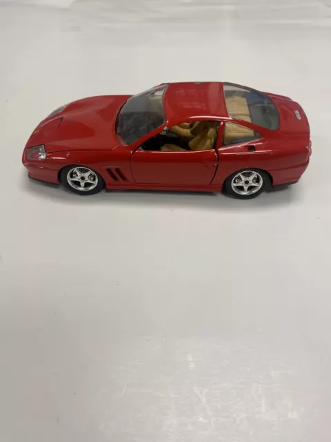 1996 Model Car Ferrari 550 Maranello Scale 1:24 Burago Made In Italy