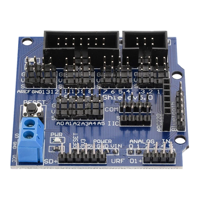 UPGRADED V5 ARDUINO Sensor Shield for Arduino R3 Expansion Board V5.0 ...