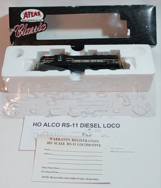 Atlas Classic ALCO RS-11 Locomotive "New York Central" -NEW-
