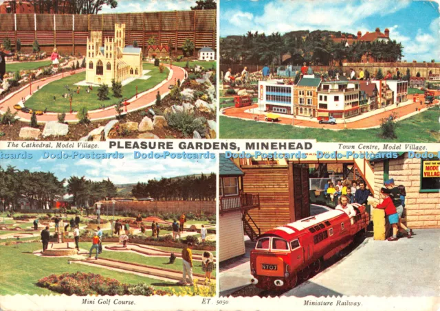 D052665 Minehead. Pleasure Gardens. The Cathedral. Model Village. Town Centre. V