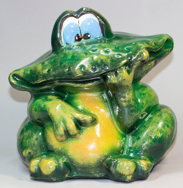 FAIRY GARDEN FROG Large Statue Outdoor Sculpture Animal Toad Back Yard