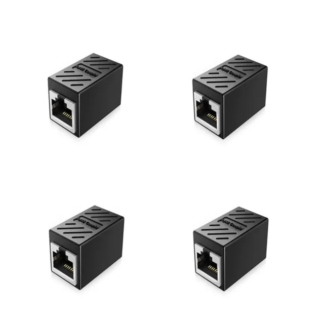 4 x RJ45 Female To Female CAT6 5e Network LAN Ethernet Connector Coupler Adapter