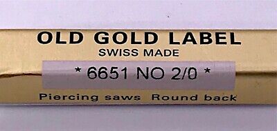 Bergeon 12 lames Bergeon 6651 old gold label pour scie bocfil horloger bijoutier N° 1 