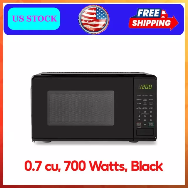 💥NIB Sunbeam 0.7 cu ft 700 Watt Microwave Oven - Black SGCMV807BK