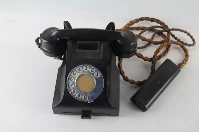 Vintage Black Bakelite Telephone 1950s