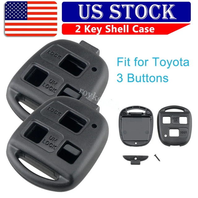 2 Smart Key Remote Fob Shell Car Case for 2007 2008 2009 Lexus RX350 3 Buttons