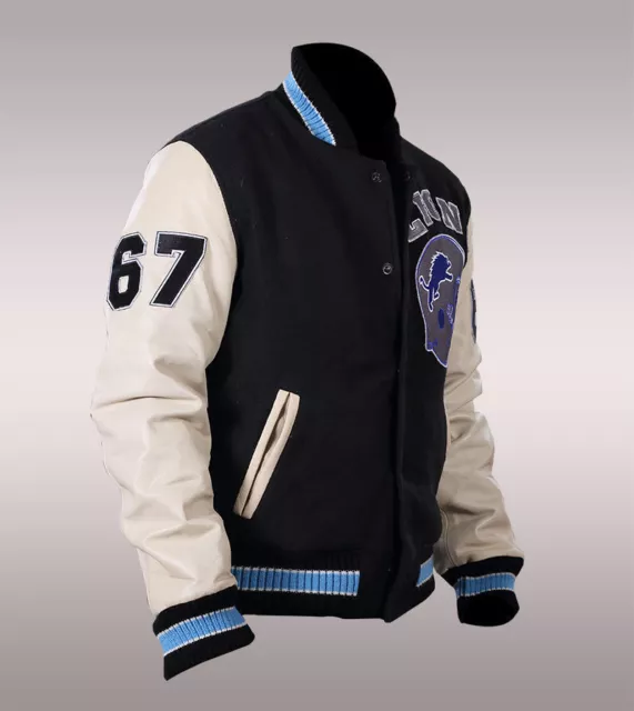 Beverly Hills Cop Axel Foley Detroit Lions Vintage Sports Letterman Jacket