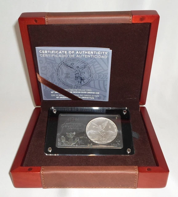 2022 Mexico 1 Oz. .999 Silver 40th Anniversary Libertad Set OGP + COA *Limited!*