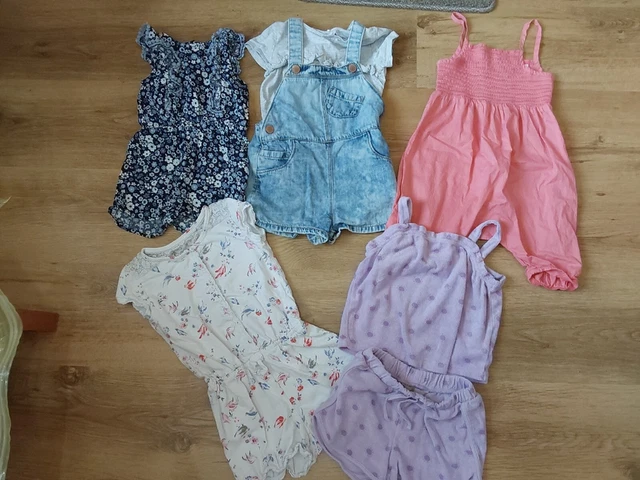Girls Age 3-4 Years Summer Bundle,  Playsuits,  Outfit, Shorts Etc