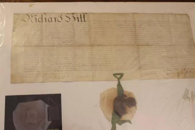 Pennsylvania Land Grant on vellum – Rare William Penn Family Seal