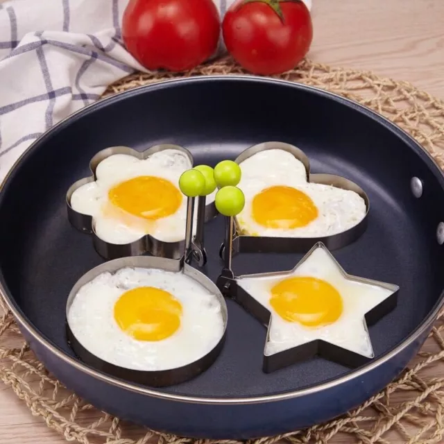 Cooking Breakfast Omelette Mold Stainless Steel Egg  Ring Shaper Tool Kitchen