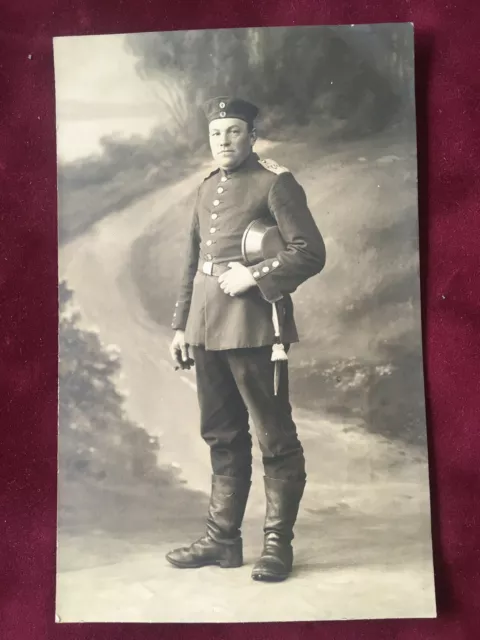 Altes AK Foto Porträt Soldat 1