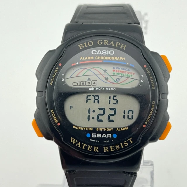 MÓDULO RELOJ DIGITAL Casio BH-100W Bio Graph 946 Japón EUR 103,90