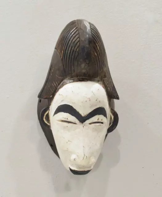 African Mask Gabon Punu Female Mask Hand Carved Wood