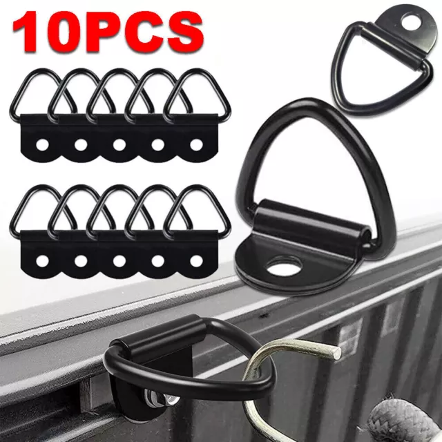 10Pcs V-Rings Hook Tie Down Point Load Securing Lashing Ring Heavy Duty Anchor 2