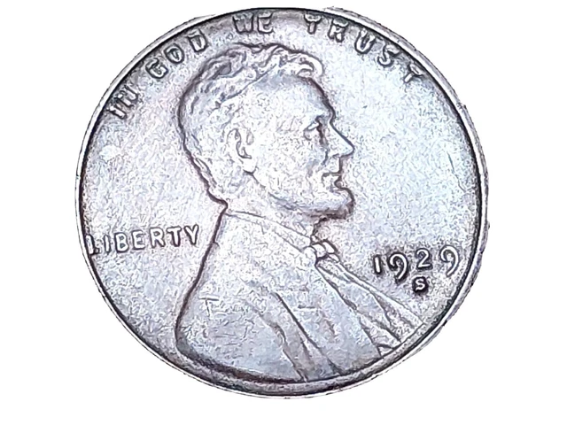 1929-S Lincoln Wheat One Cent Penny ~ Better Date/Grade ~ AU+