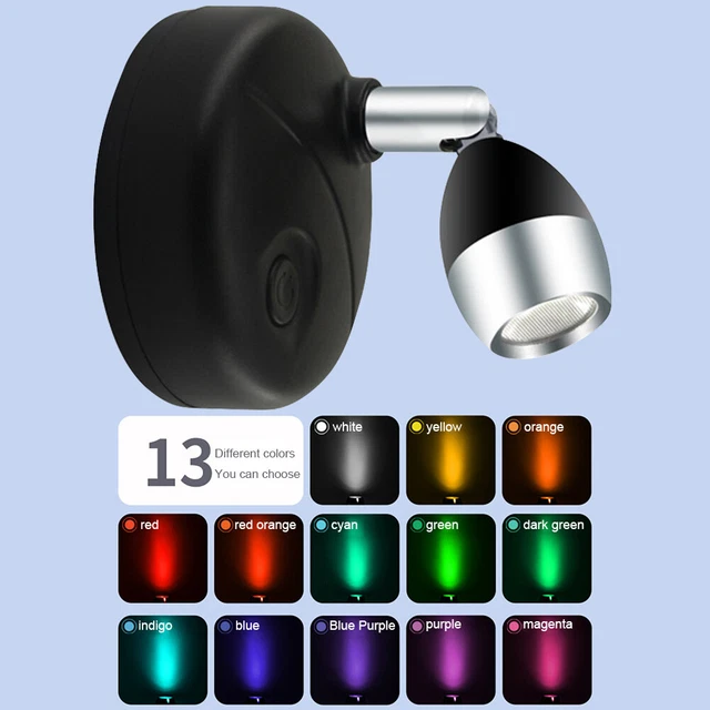 13 COLOURS WALL Sconces Lamp Remote Control RGB with Box for Living