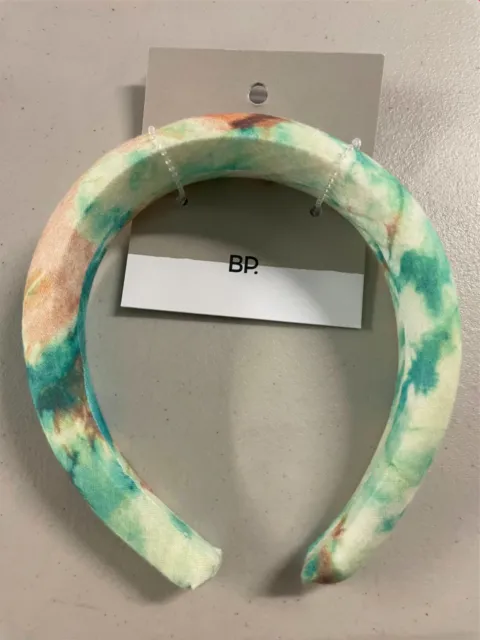 BP Nordstrom HeadBand Cushioned Green Tie Dye NEW NWT N21