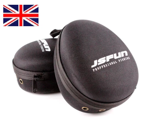 2 x Fishing Reel Case Small Solid Waterproof Carp Coarse Sea Pike Fishing Tackle