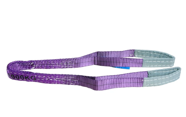 Nastro di sollevamento 1t con 2 passanti lunghezza 1 m, 2 strati WS11J cinghia di slip 02109