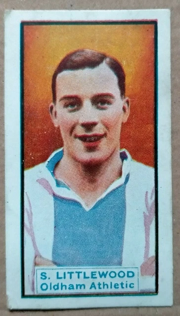 S. Littlewood Oldham Athletic #22 D.C. Thomson Footballers - Motorautos 1930