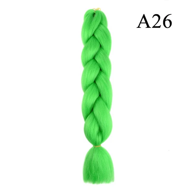24 60cm Jumbo Trenzado Cabello Sintético Africano Fiesta Con Trenzas Largas