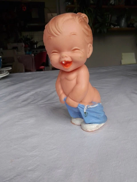 VINTAGE ANCIEN POUET pouet figurine Pinocchio annee 60 jouet trompette