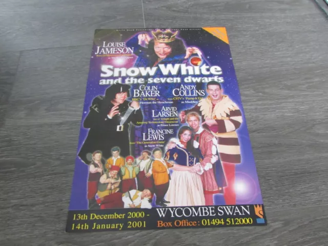 Colin Baker in Snow White and the Seven Dwarfs 2000 Wycombe Swan Theatre Poster