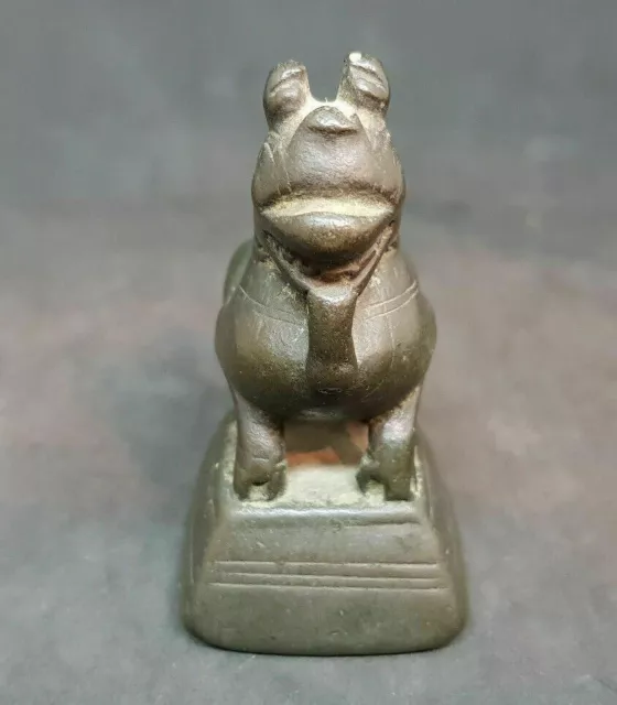 ANTIQUE 18th CENTURY BRONZE OPIUM WEIGHT BURMESE /E008