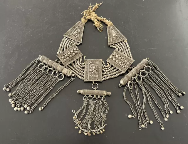 Silver Tribal Necklace From Yemen