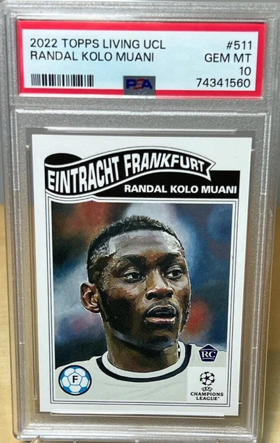 Randal Kolo Muani Psa 10 2022 Topps Living Soccer Ucl France Frankfurt Rookie Rc Randal Kolo Muani Psa 10 2022 Topps Living Soccer Ucl France Frankfurt Rookie Rc