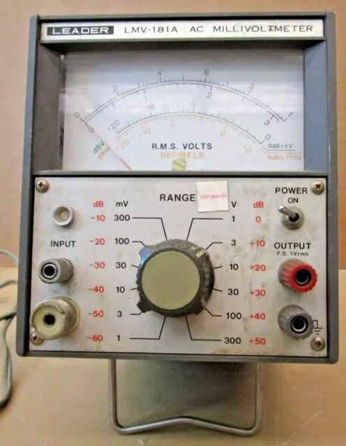 Leader Electronics Corp LMV-181A AC Millivoltmeter   1306OMF