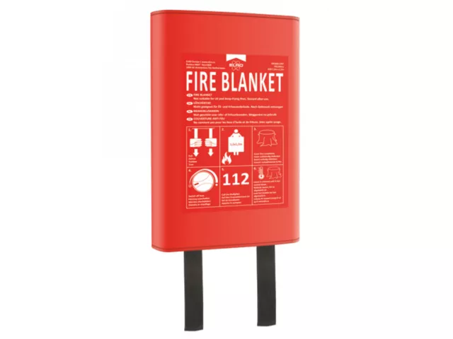 Coperta estinguente in fibra di vetro 180x120 cm - coperta antincendio per incendi padella cucina fornello