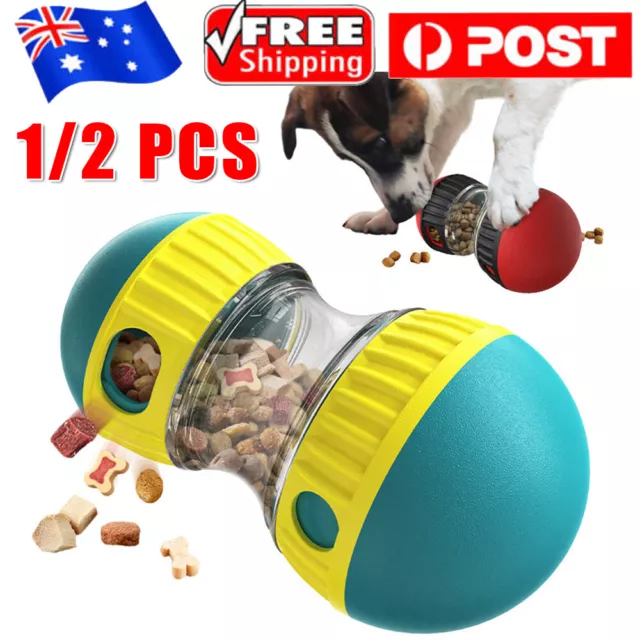 Food Feed Interactive Food Dispensing Toy Treat Ball Pet Dog Puppy IQ Test