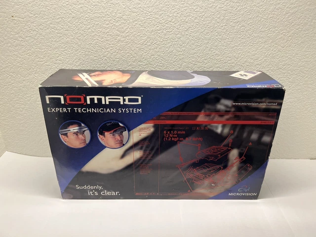 NEW Microvision Nomad Expert Technician Personal Display System ND2100 Headset