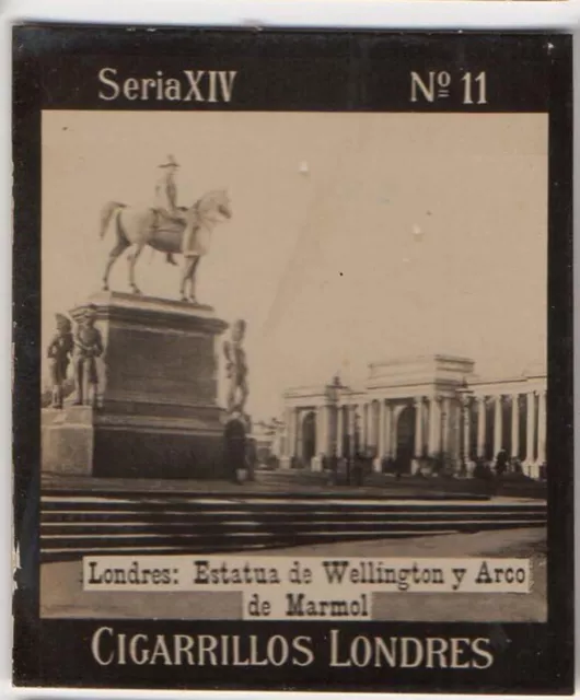 1900s Uruguay Tobacco Card Londres S14 #11 Wellington's Statue & Marble Arch