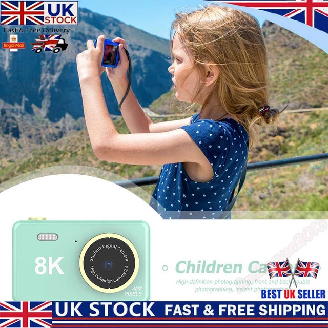 80MP 2.4 inch HD Screen Kids Digital Video Photo Camera with 32GB Card (Green) U